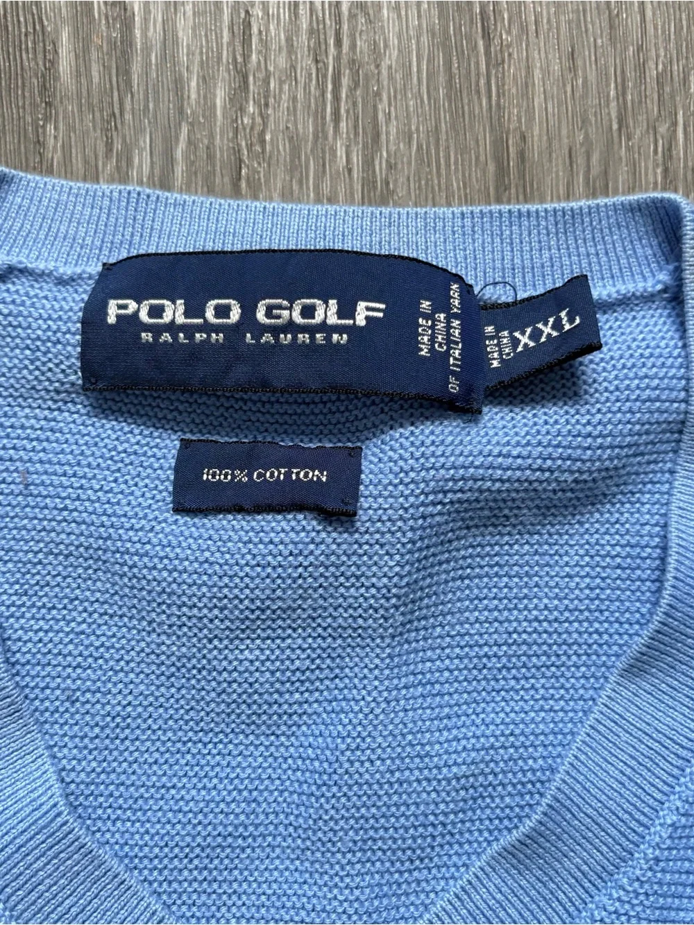 Vtg POLO GOLF RALPH LAUREN Sweater Vest V-neck